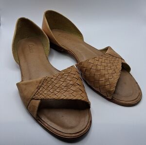 Vintage Calico Brazilian Made Woven Leather Sandals